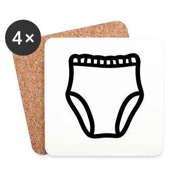 Layer - Coasters (set of 4) - white - Front