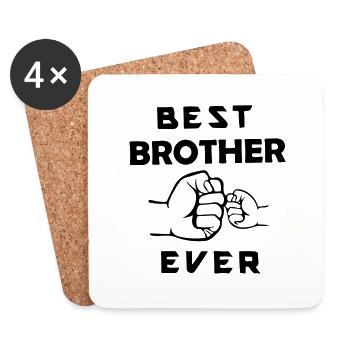 bester Bruder aller Zeiten - Untersetzer (4er-Set) - Weiß - Vorne
