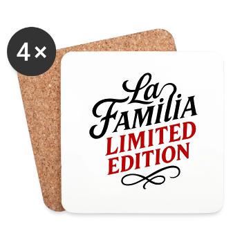 La Familia Édition Limitée - Dessous de verre (lot de 4) - blanc - Devant