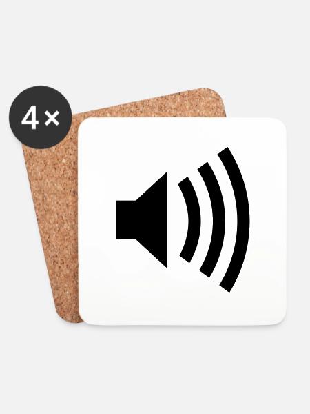 loud music - Coasters (set of 4) - white