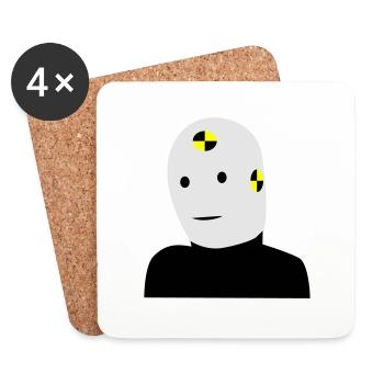 Dummy - Untersetzer (4er-Set) - Weiß - Vorne
