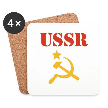 ussr - Coasters (set of 4) - white - Front