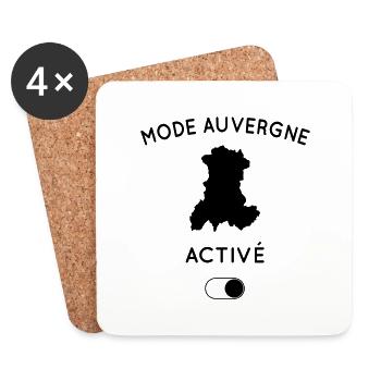 Mode Auvergne activé - Dessous de verre (lot de 4) - blanc - Devant