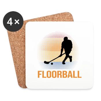 floorball floorballgott floorball player floorball player floorball - Coasters (set of 4) - white - Front