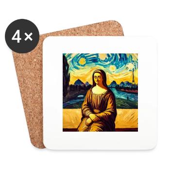 Noma Lisa - Untersetzer (4er-Set) - Weiß - Vorne