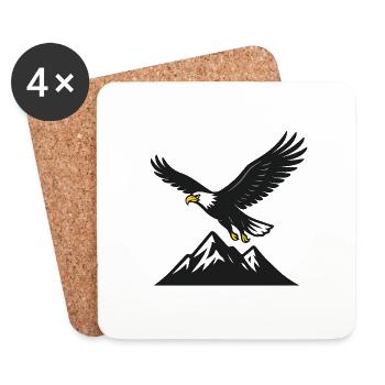 Majesty of the Skies: The World of Eagles - Coasters (set of 4) - white - Front