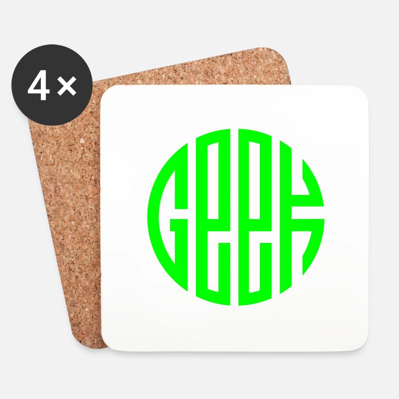 Geek - Untersetzer (4er-Set) - Weiß