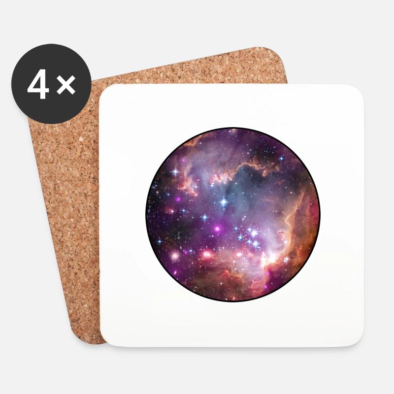 Galaxy - Space - Stars - Cosmic - Art - Universe T - Untersetzer (4er-Set) - Weiß