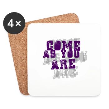 come as you are - Coasters (set of 4) - white - Front