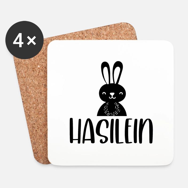 Hasilein - Untersetzer (4er-Set) - Weiß