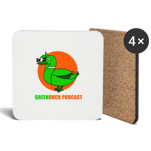 Greenduck Podcast Logo - Glasbrikker (sæt med 4 stk.)