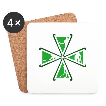 Hockey Hockey Club Hockey Players Hockey - Coasters (set of 4) - white - Front