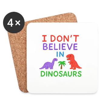 Dinosaur Myth - Coasters (set of 4) - white - Front