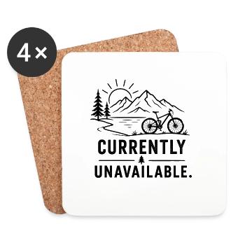 Bergbike Currently sold out - Coasters (set of 4) - white - Front