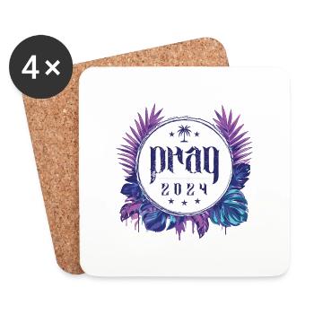 Prague 2024 - Coasters (set of 4) - white - Front