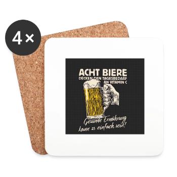 Toast - Coasters (set of 4) - white - Front