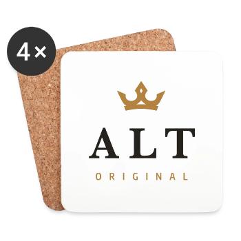 Alt Original Familienlogo - Untersetzer (4er-Set) - Weiß - Vorne