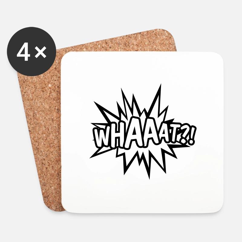 WHAT - Untersetzer (4er-Set) - Weiß