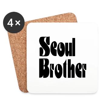 Seoul Brother - Coasters (set of 4) - white - Front