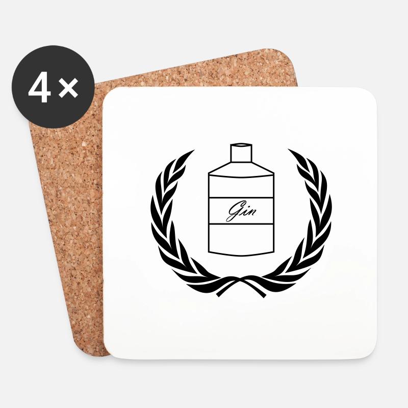 gin - Coasters (set of 4) - white