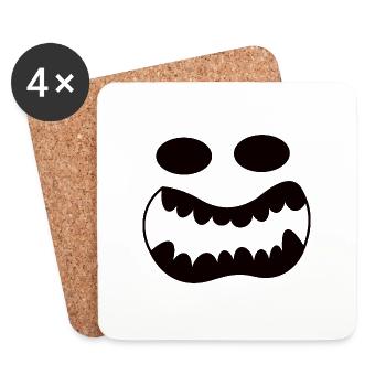 Pumpkin Halloween - Coasters (set of 4) - white - Front