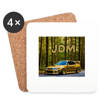 JDM Car - Untersetzer (4er-Set) - Weiß - Vorne