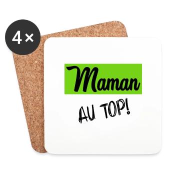 MOM - Coasters (set of 4) - white - Front