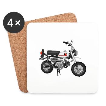 Monkey Z50J J1 DE | ceramic white - Coasters (set of 4) - white - Front