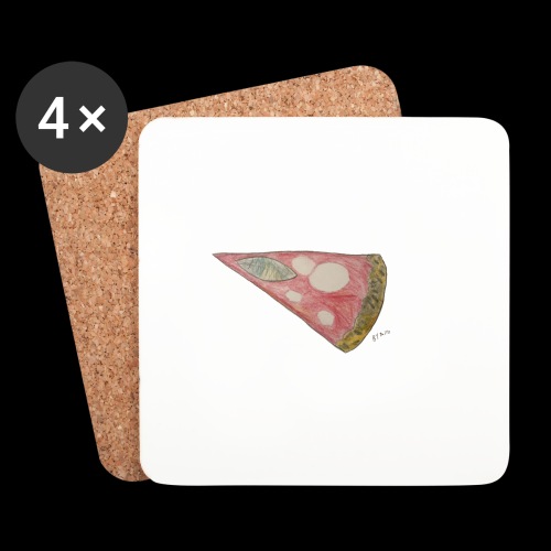 BY TAiTO Pizza Slice - Lasinalustat (4 kpl:n setti)