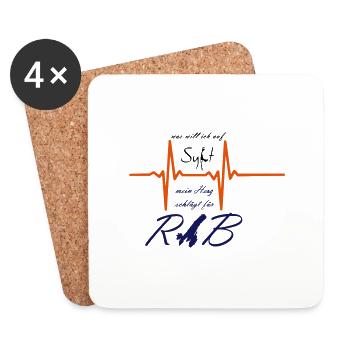 Insel RAB - Untersetzer (4er-Set) - Weiß - Vorne