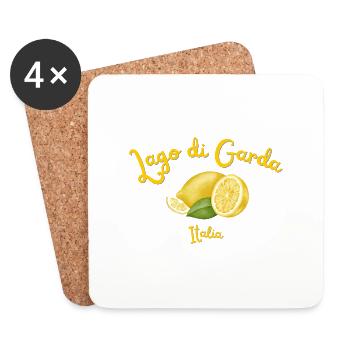 Lake Garda - Holidays - Italy - Lago di Garda - Coasters (set of 4) - white - Front