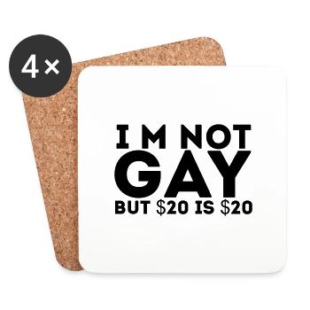 Im Not Gay - Untersetzer (4er-Set) - Weiß - Vorne