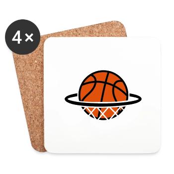 Basketball Basket - Coasters (set of 4) - white - Front