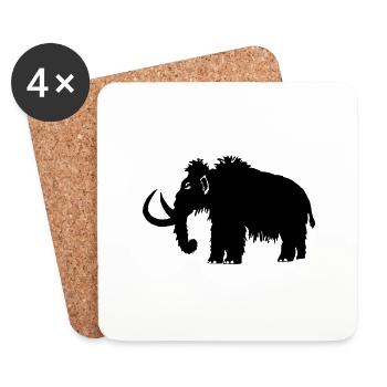 Mammut - Untersetzer (4er-Set) - Weiß - Vorne
