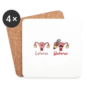 cuterus - Untersetzer (4er-Set) - Weiß - Vorne