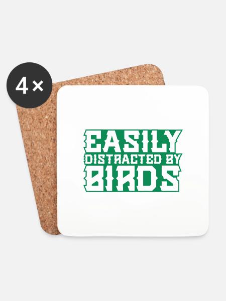 Bird Falcon Falconry - Coasters (set of 4) - white