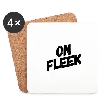 On fleek - Untersetzer (4er-Set) - Weiß - Vorne