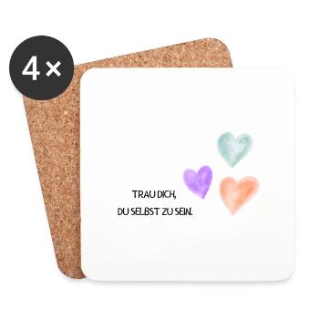 eunde - Coasters (set of 4) - white - Front