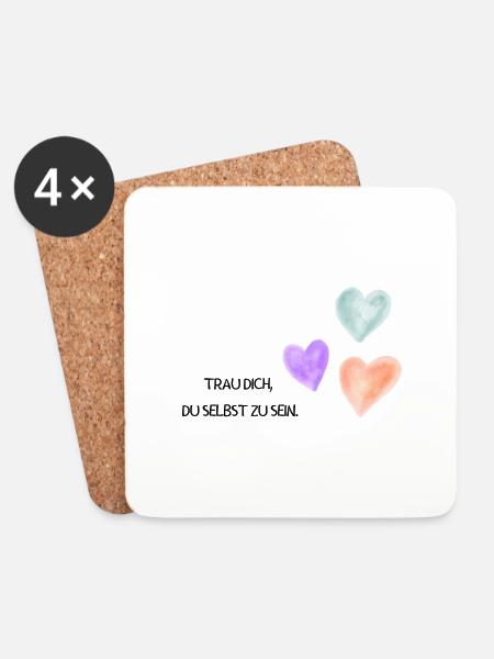 eunde - Coasters (set of 4) - white