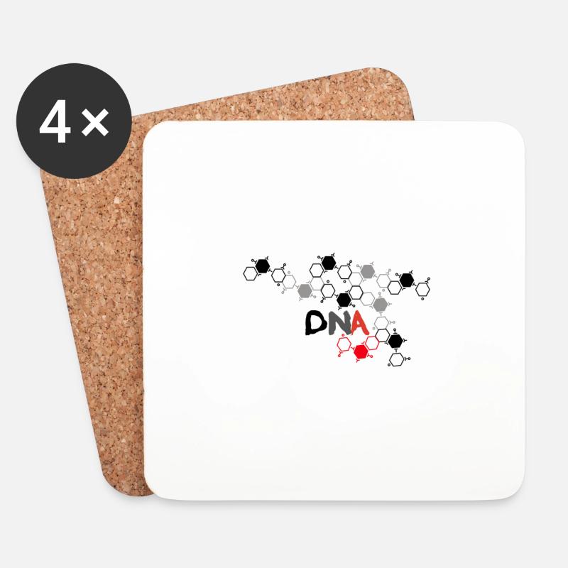 DNA - Untersetzer (4er-Set) - Weiß
