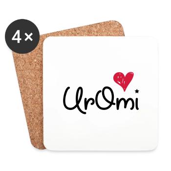uroma - die Beste von Allen - Untersetzer (4er-Set) - Weiß - Vorne