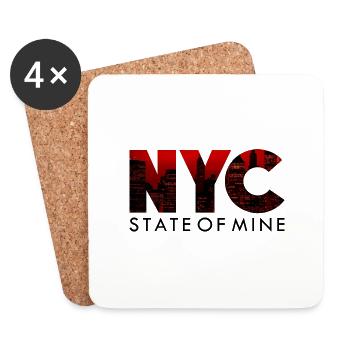 New York City - Coasters (set of 4) - white - Front