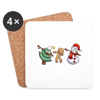 Christmas - Coasters (set of 4) - white - Front
