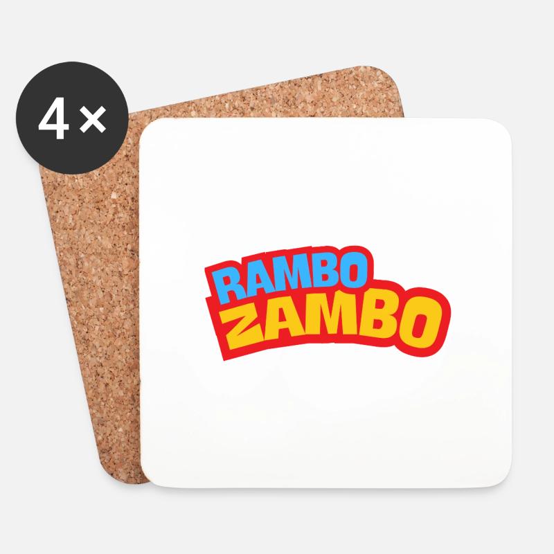 RAMBO ZAMBO 2025 - Untersetzer (4er-Set) - Weiß