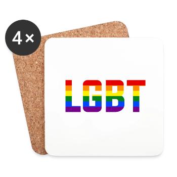 LGBT - Coasters (set of 4) - white - Front