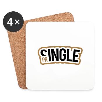 Single Pringle - Coasters (set of 4) - white - Front