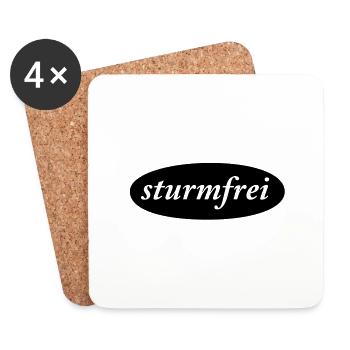 sturmfrei (1c) - Coasters (set of 4) - white - Front