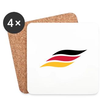German wave German Wave - Coasters (set of 4) - white - Front