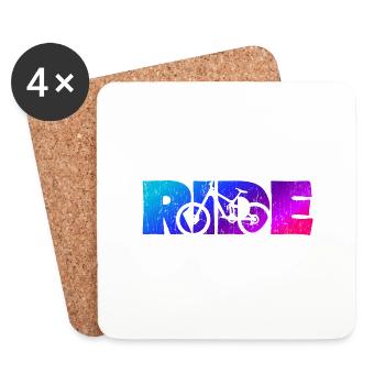 Ride MTB mountain bike - Coasters (set of 4) - white - Front