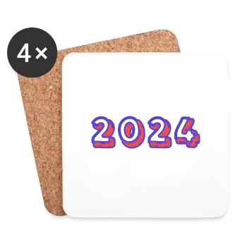 2024 - Coasters (set of 4) - white - Front
